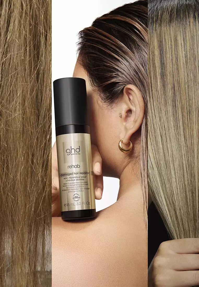REHAB DAMAGED HAIR REPAIRER SPRAY 95ml - Heat-activated leave-in hair strengthening treatment to repair & protect