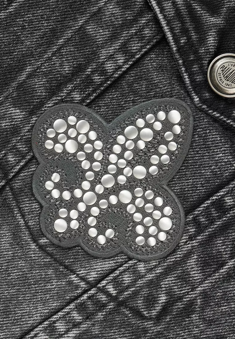 男裝 PALLADIUM LOGO 洗水牛仔外套