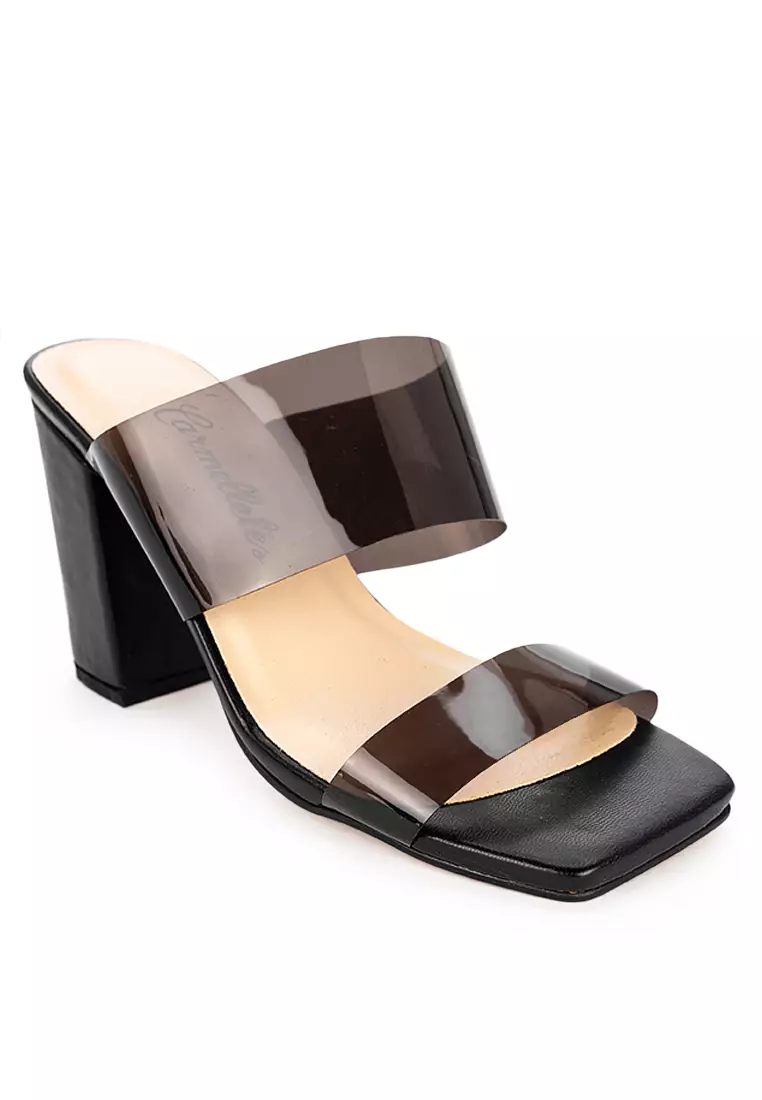 Vinyl High Heeled Slide