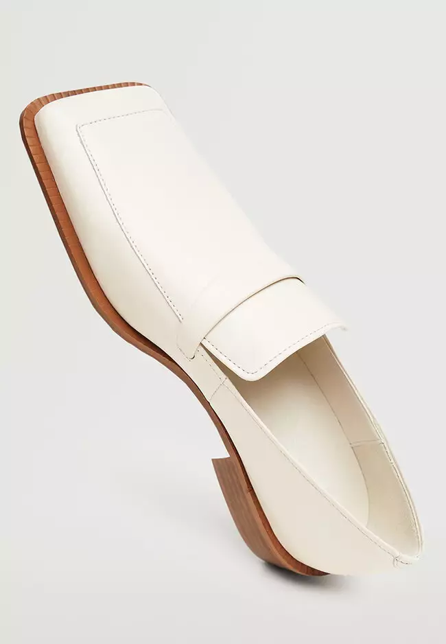 Leather Pointed Loafers