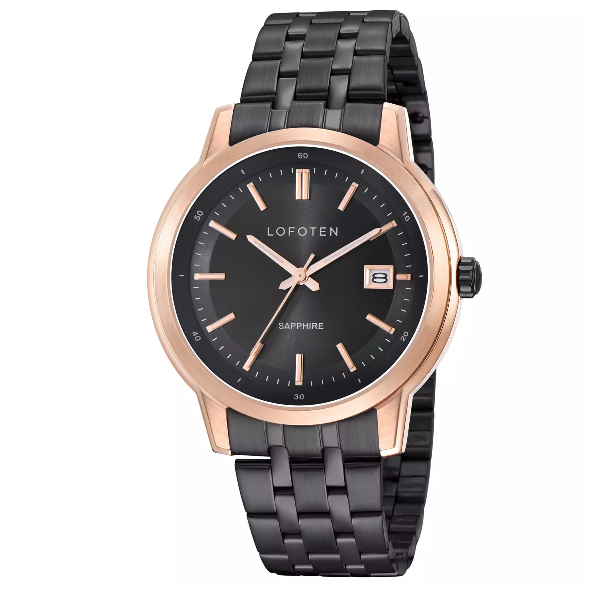 LOFOTEN Jam Tangan Pria F-8110M-BRG4 Stainless Steel Sapphire