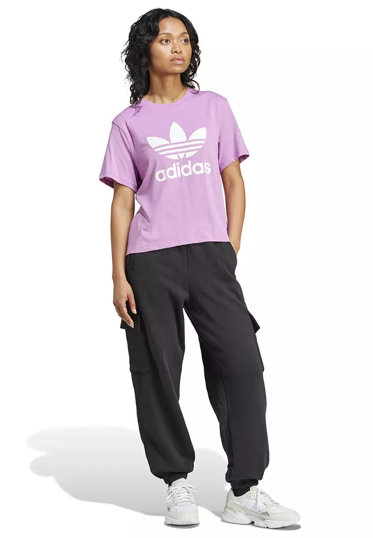 Purple Women's Trefoil Tee Women Adidas Originals Logo T