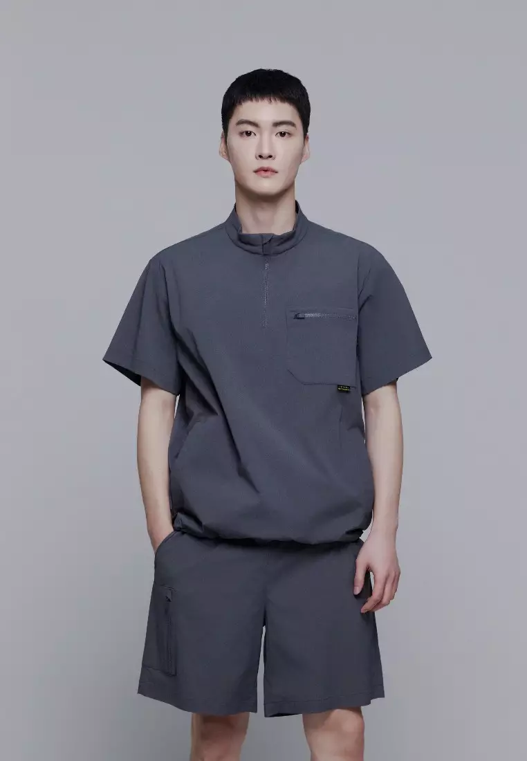 男女同款FIOTOS短袖Anorak輕便運動外套