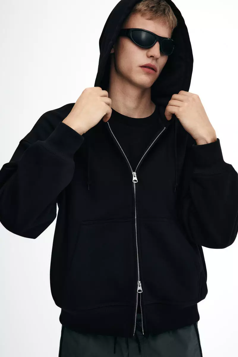 Oversized Fit Zip-through hoodie
