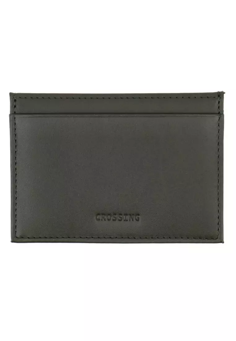 Crossing Sydney Card Holder With Horizontal Card Slots Rfid - Black
