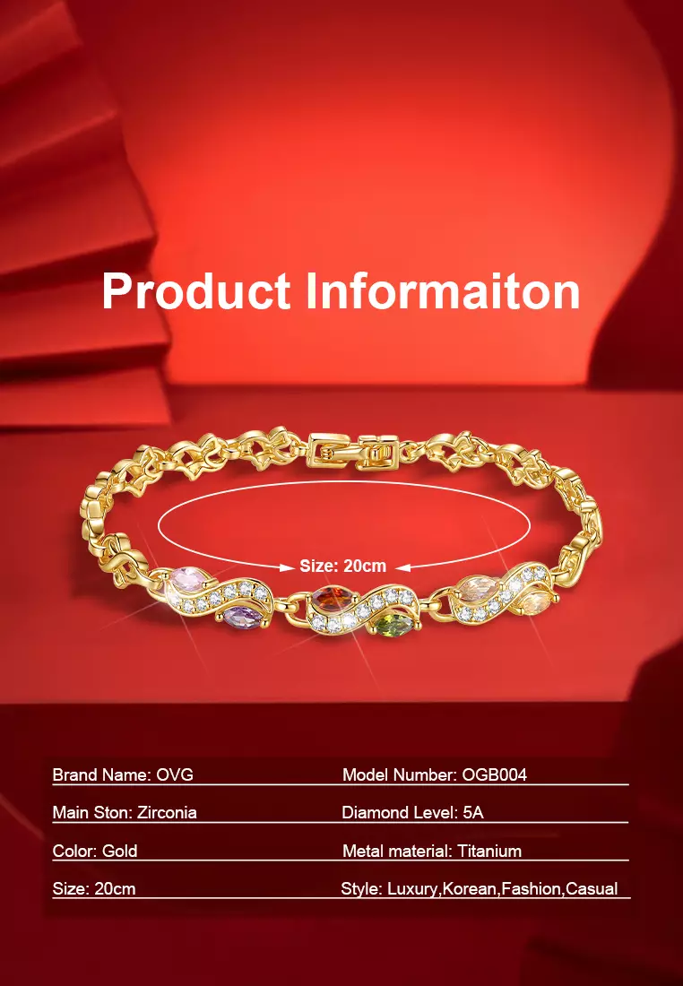 Gelang Wanita B004 Korea Titanium Original Anti Luntur Perhiasan Cewek