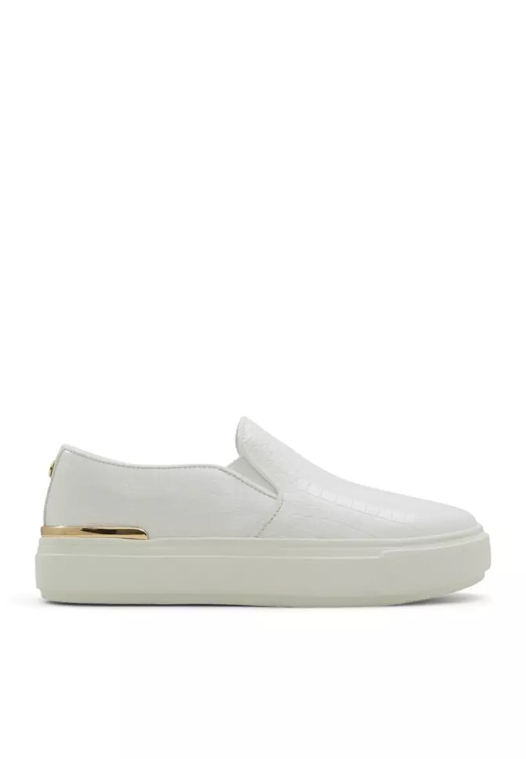 Aldo white outlet slip ons