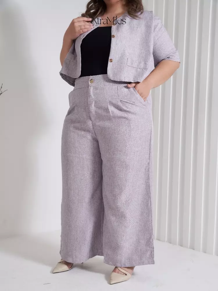 xtramiles Ladies pants cassie pants light grey