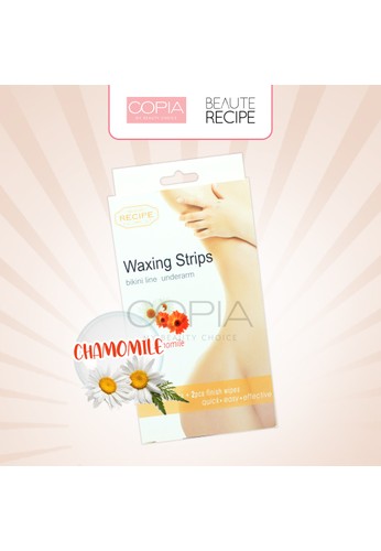 COPIA orange BEAUTE RECIPE BIKINI LINE UNDERARM WAXING STRIPS CHAMOMILE 4CDECBEEF7F939GS_1