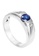 HABIB silver HABIB Alaric Blue Sapphire Silver Palladium Men's Ring 40F07ACCED3973GS_2
