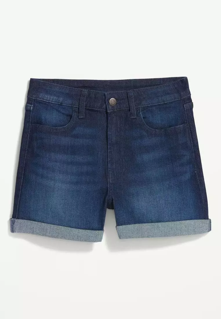 High-Waisted Wow Jean Shorts -- 3-inch inseam