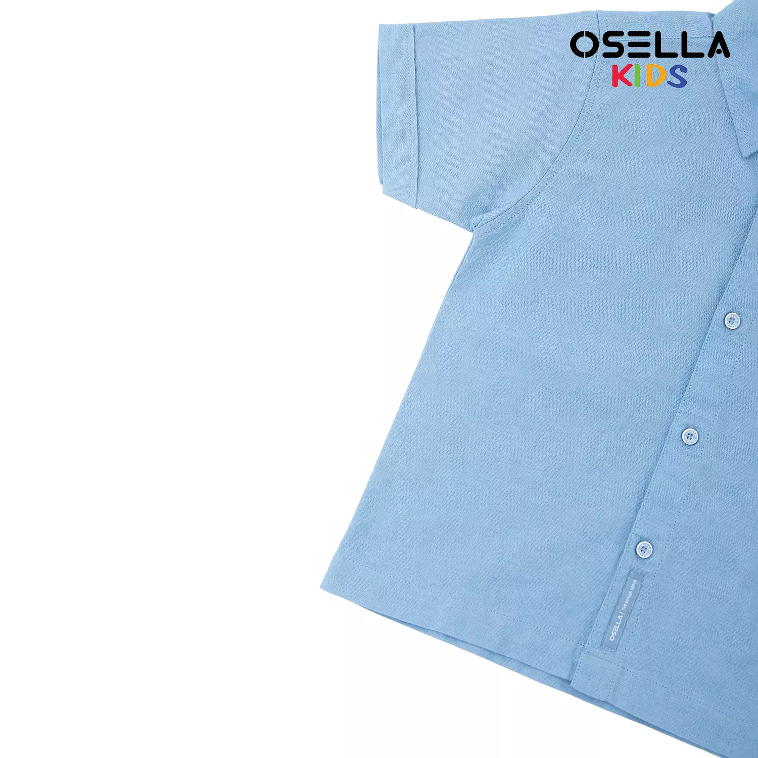 [NEW] Osella Linen Look Short Sleeve Shirt 2232500236 | Atasan Kemeja Anak Laki Laki Kerah Reguler