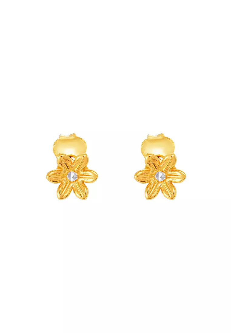 White gold earrings for girls hot sale