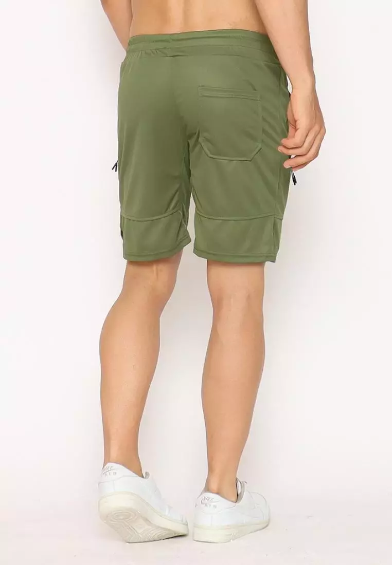 FITWEAR - ETHAN 1 BACK POCKET SHORT PANTS - JUNGLE GREEN