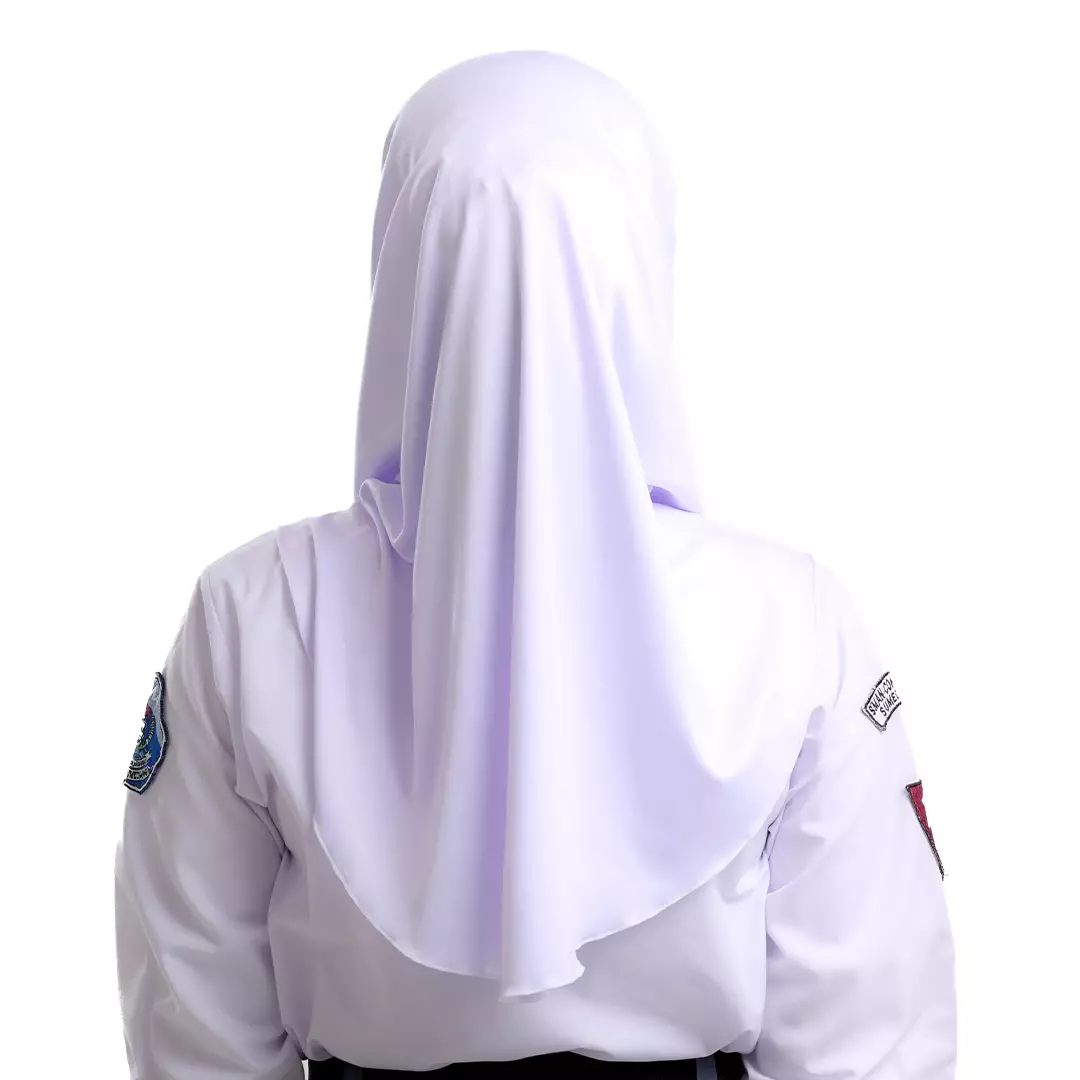 Rabbani - Kerudung Instan Muslim Wanita Dewasa HY Megane - Putih XL