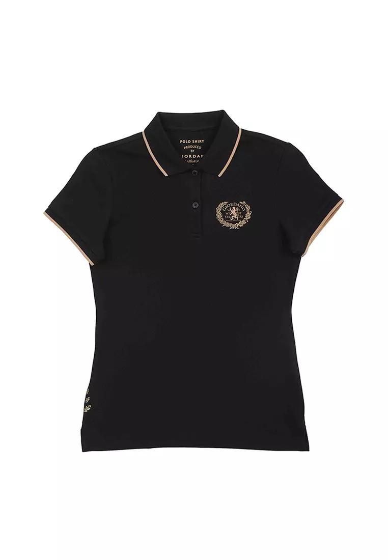 Women's Cotton Lycra Bold Polo