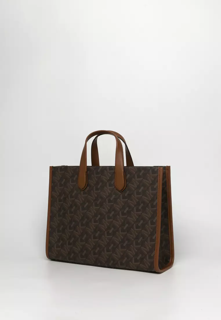 Mk monogram tote bag deals