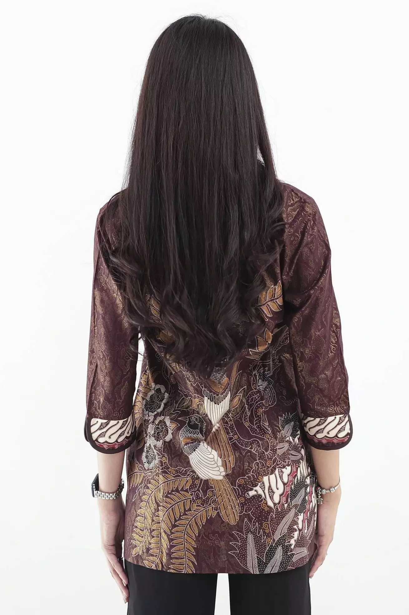 Kalingga Brown Blouse Wanita  Foil