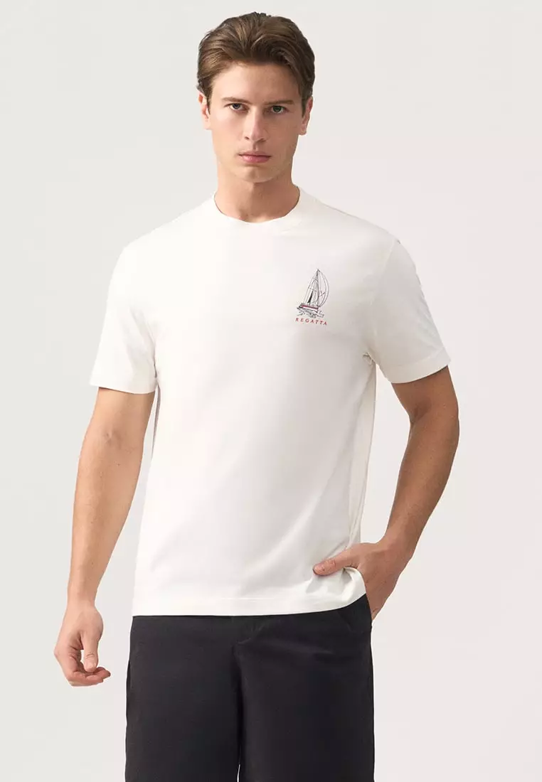Regular Fit Sailing Graphic T-Shirt
