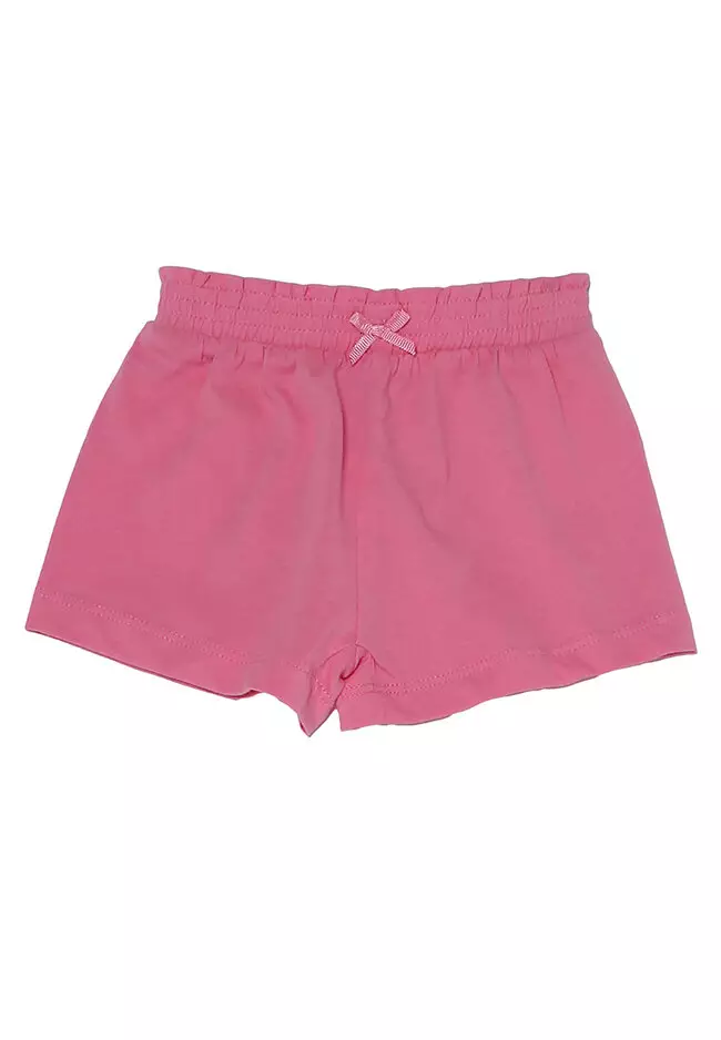 Pull on cotton knit shorts hotsell