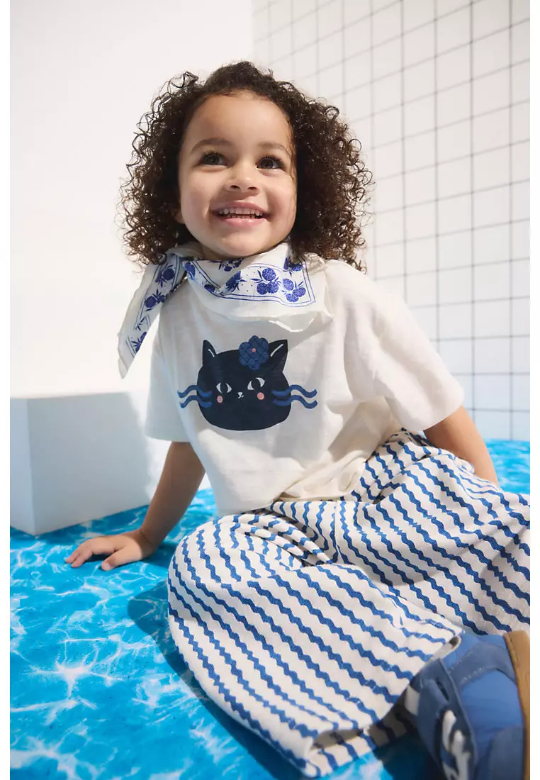 Cat T-Shirt and Trousers Outfit