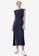 Saturday Club blue Midi High Rise Waist Dress with Shoulder Detail 75882AA93853BAGS_1