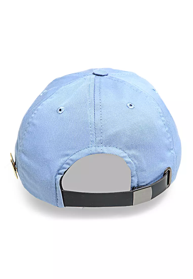 Gemp Topi Snapback Aksesoris Fashion Pria Wanita Bordir Huruf S Resizable Strap Material Drill ORIGINAL - Blue