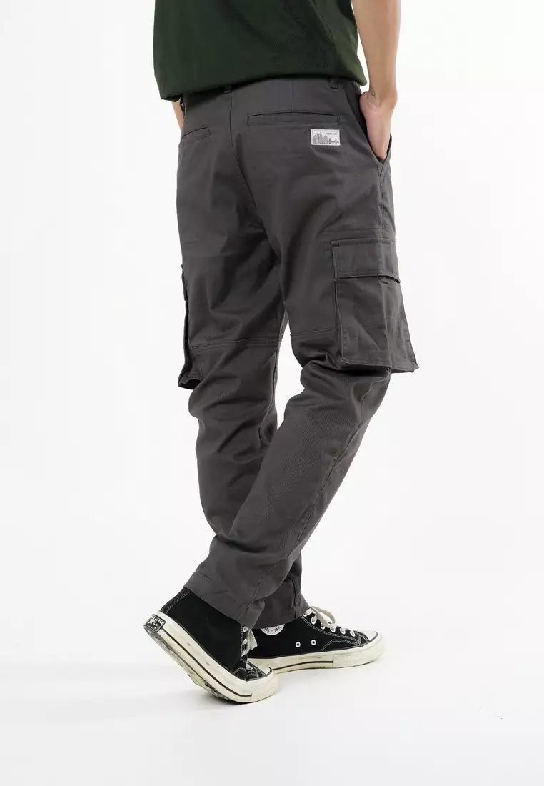 Greenlight Men's Long Cargo Pants Slim Fit Twill Granger HP-C010625