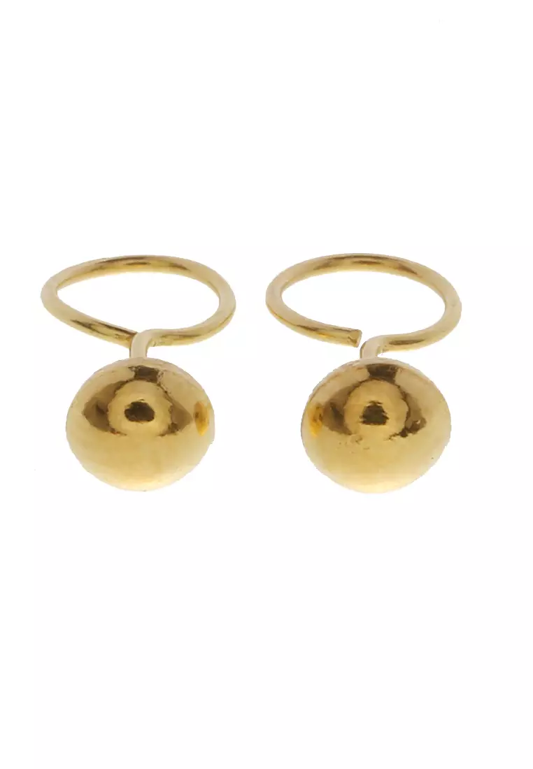 Anting Emas Model Toge Perhiasan Wanita Premium Quality - Polos