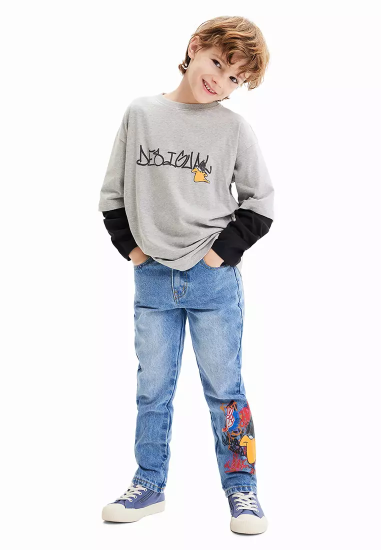 Desigual Boy Looney Tunes double-sleeve T-shirt.