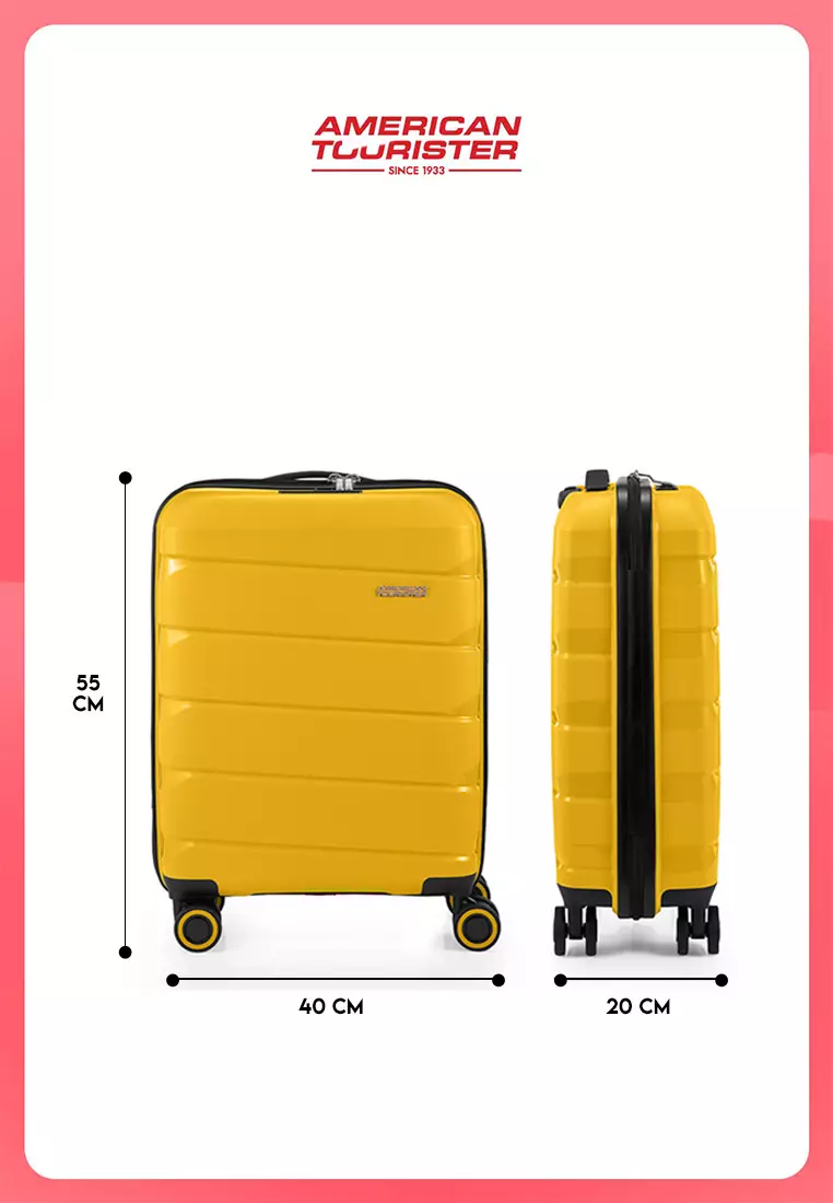 American Tourister Koper Hardcase Air Move Cabin 20 inch-Golden Yellow