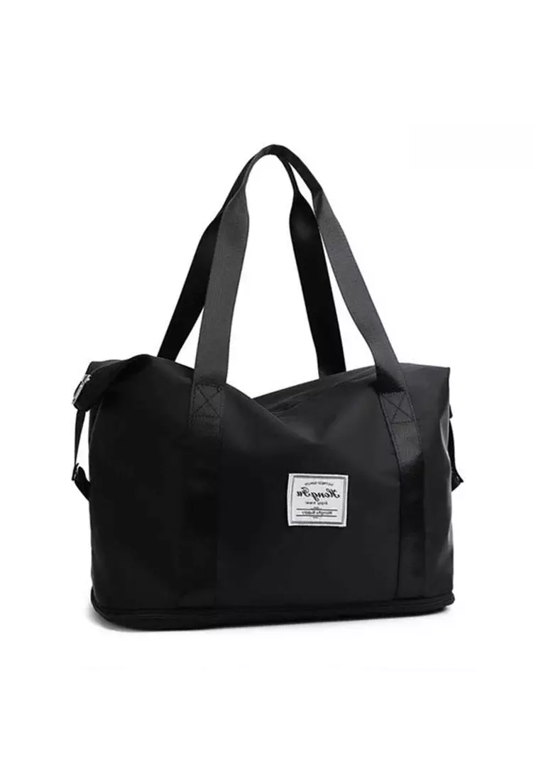 Werlyn Tas Selempang Wanita Tote Bags Gym Casual Material Oxford Cloth ORIGINAL - Black