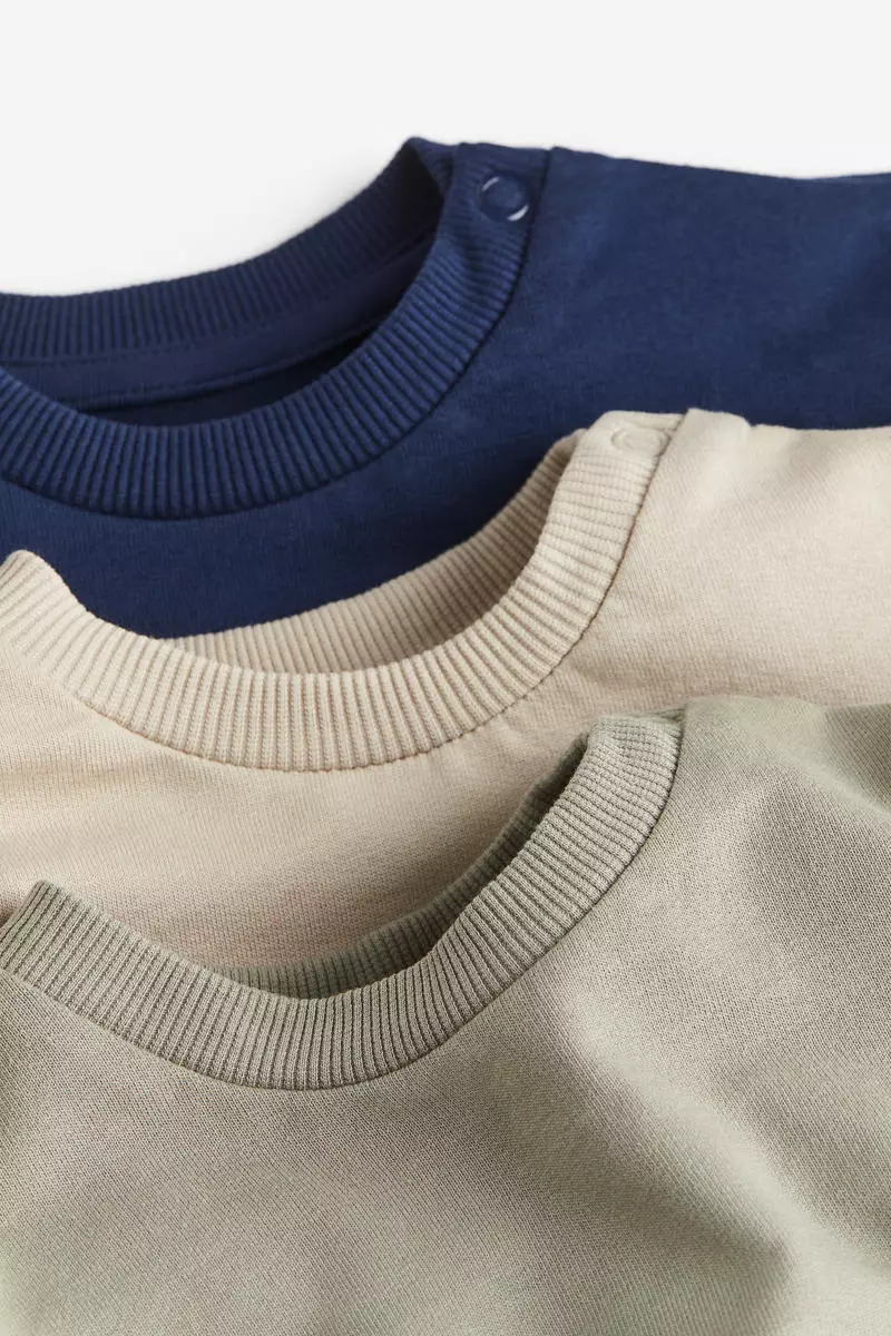 3-pack cotton sweatshirts
