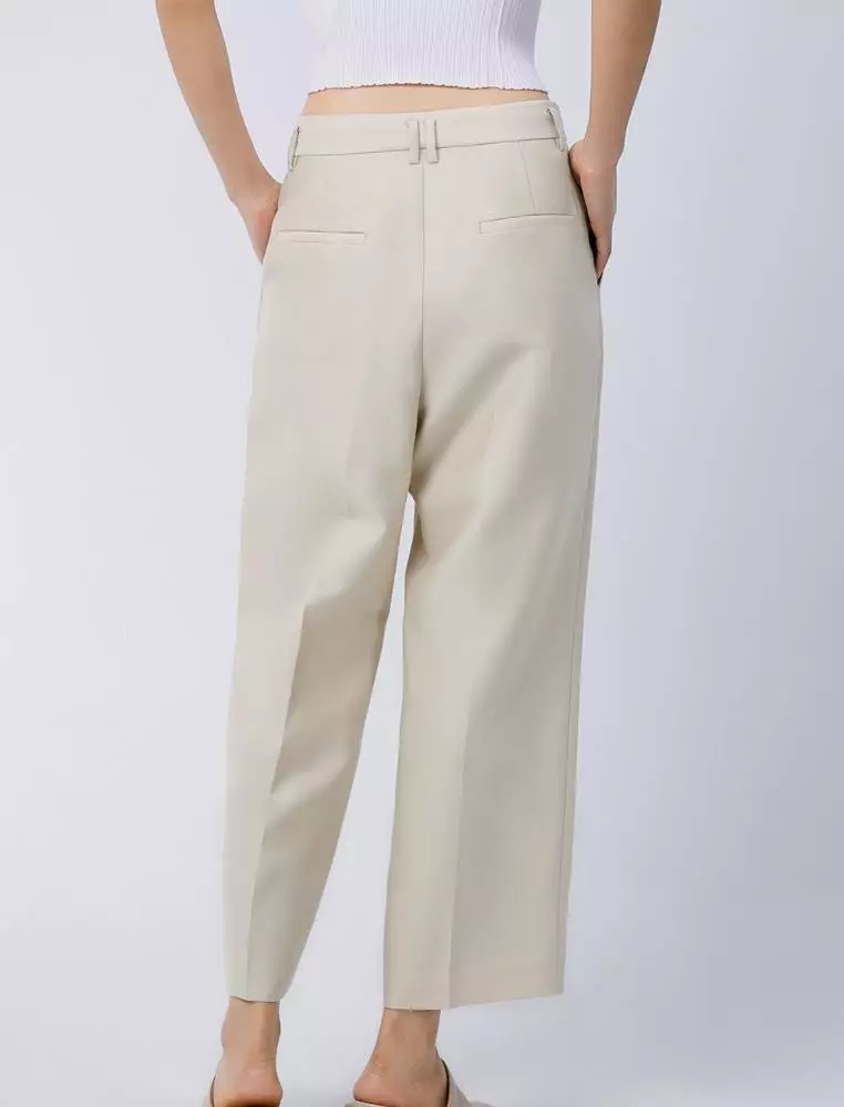 Straight Cut Ankle-Length Pants