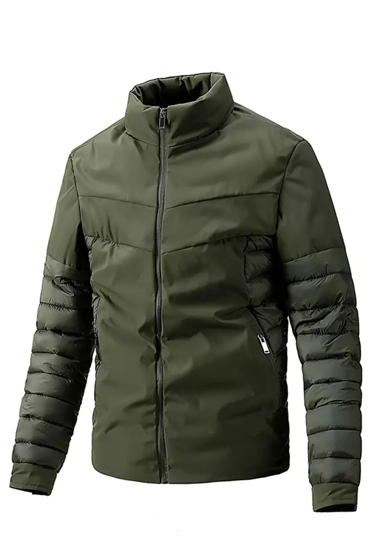 Raised collar jacket top