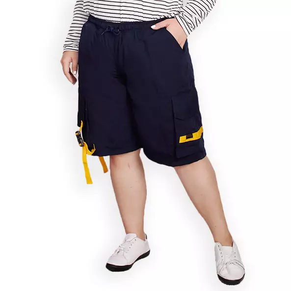 OKECHUKU Wilia Jumbo Celana Pendek Wanita Big Size Celana Pendek Santai