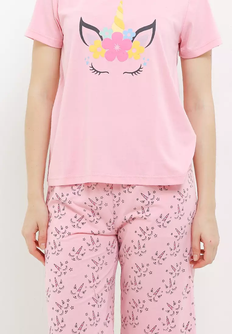 Pyjama Pijama Short Sleeve Short Pants Sleepwear