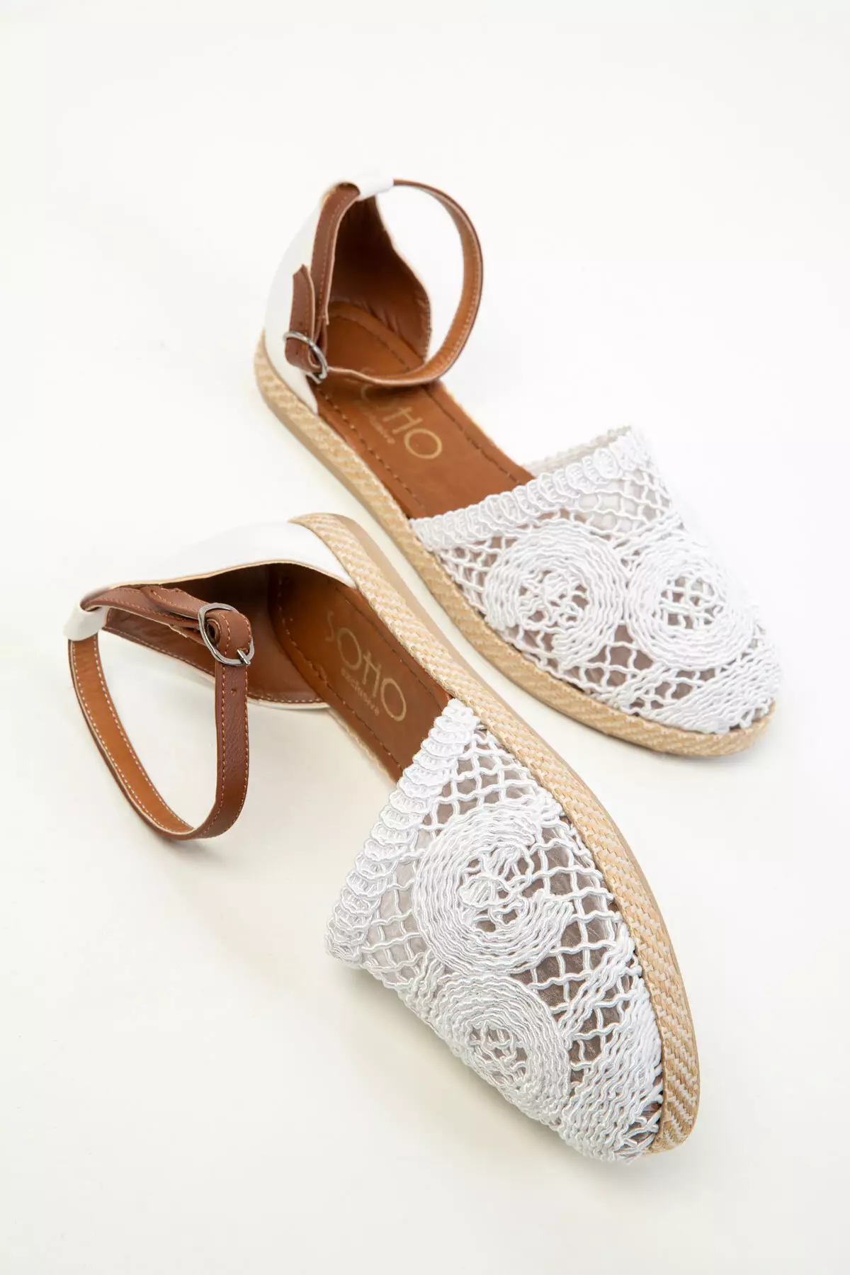 White Women's Sandals 15046