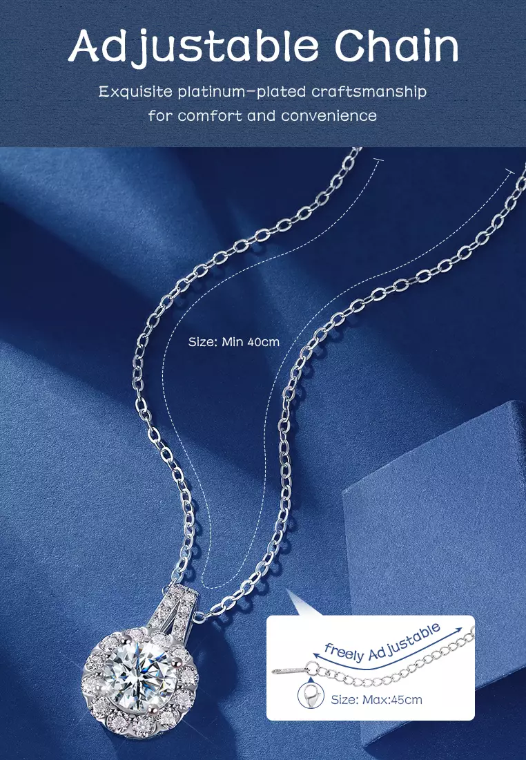 Kalung Wanita Original N003 Jewelry Berlian Zircon Fashion Necklaces Cewek Dilapisi Platinum