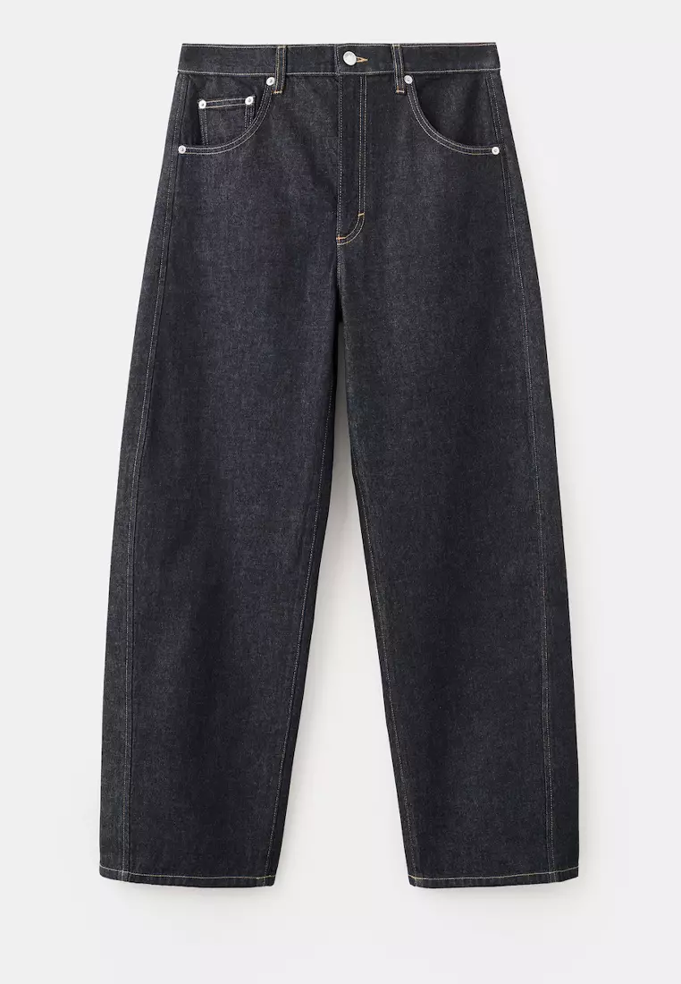 Low-Rise Balloon Jeans