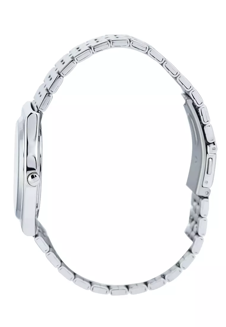 Jam Tangan Analog Wanita Casio MTP-B145D-4AV Silver Pink Dial - Stainless Steel