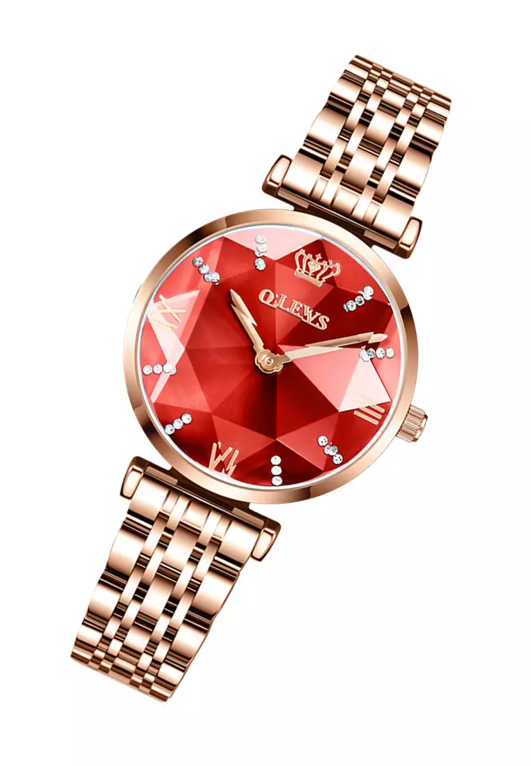 欧利时恒钻女士钢带手表