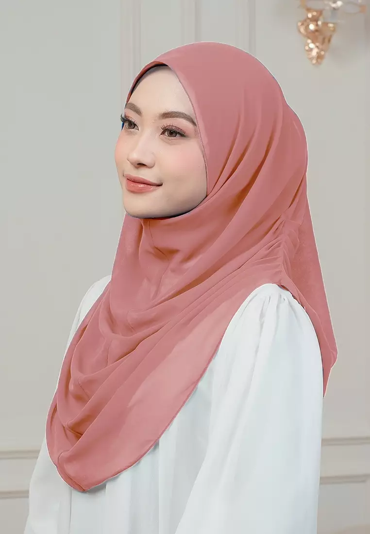 HIJAB INSTAN AURORA - MODERATE ROSE