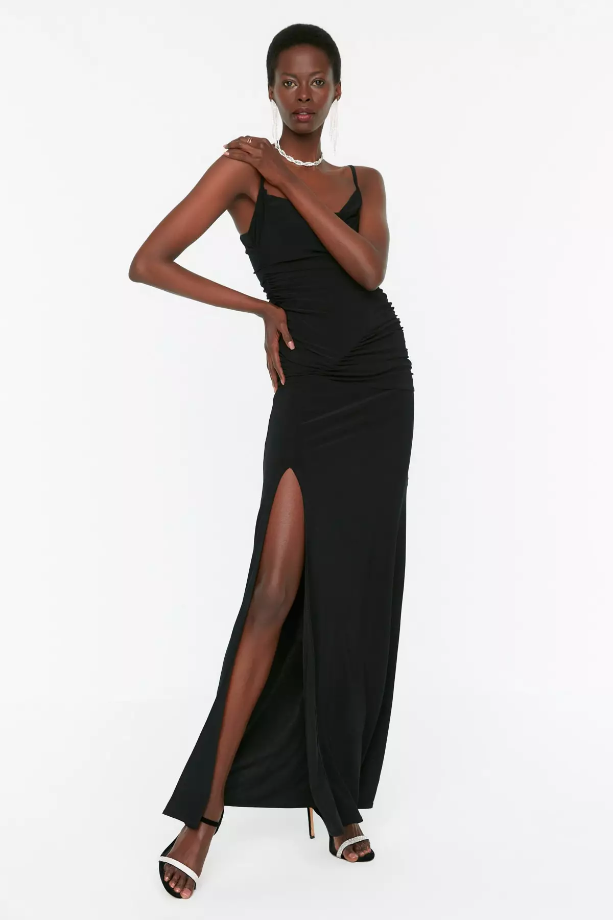Ruched Evening Dress