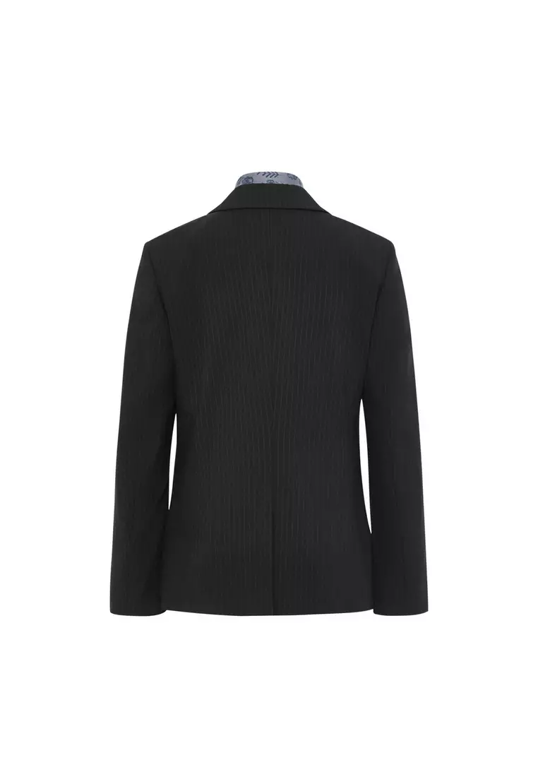 Long Sleeve Easy Fit Suit Blazer