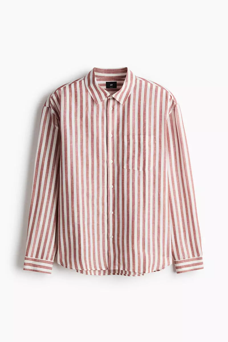 Relaxed Fit Linen-blend shirt