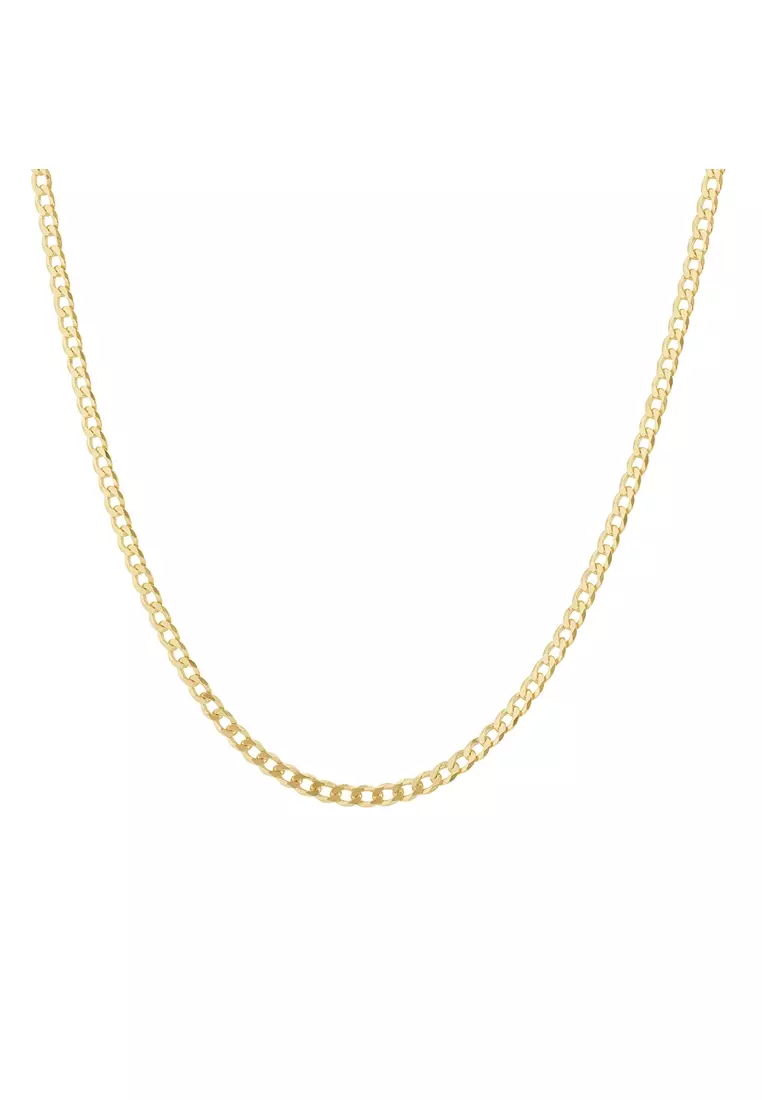 White gold curb chain mens best sale