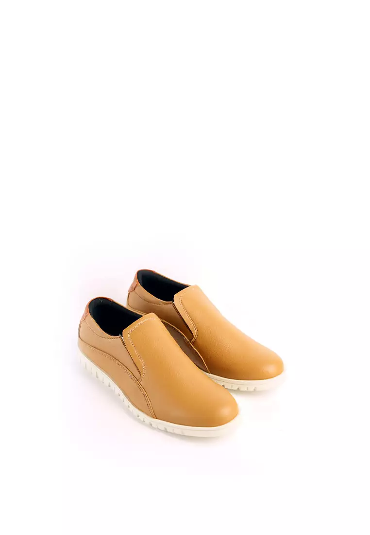 PAULMAY - Sepatu Casual Slip on Pria Modena 46 Mocca