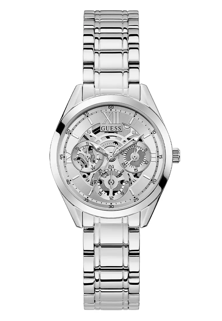 Guess GW0253L1 - Jam Tangan Wanita - Silver - Stainless Steel Bracelet