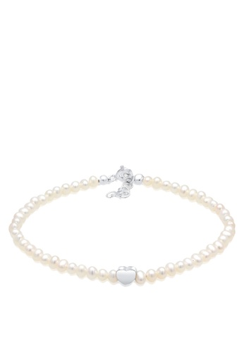 ELLI GERMANY silver Bracelet Valentine'S Day Heart Cultured Freshwater Pearl 5A8AFACD04013EGS_1